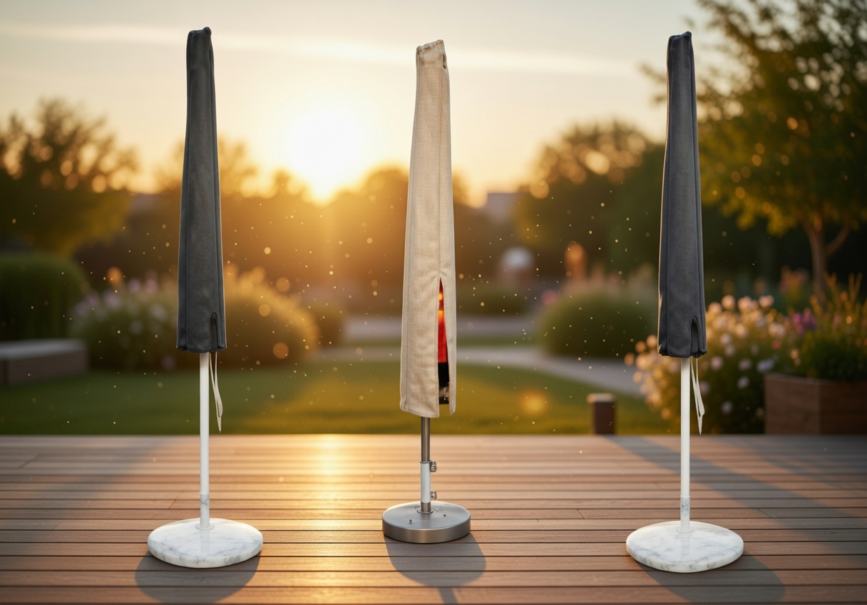 Schutzhauben, Abdeckhauben für Sonnenschirme