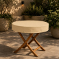 Preview: Teak Safe rund bis 130 cm Ø CREME