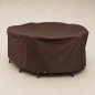 Preview: Teak Safe Tischgruppenhaube rund, ca 215 cm Ø, Höhe 90 cm Braun