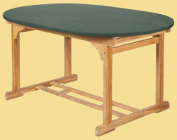 Teak Safe - Tischplattenhaube rechteckig/oval bis 240 cm Länge in vier Farben