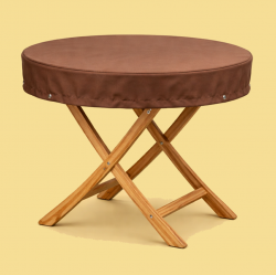 Teak Safe Tischhaube rund bis 180 cm Ø mit 15 cm Abhang in vier Farben