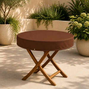 Preview: Teak Safe rund bis 130 cm Ø BRAUN