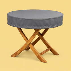 Teak Safe Tischhaube rund bis 180 cm Ø mit 15 cm Abhang in vier Farben