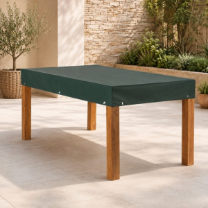 Preview: Teak Safe eckig/oval bis 130 cm Länge GRÜN