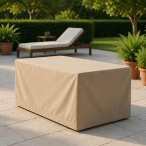 Tischhaube eckig bodenlang 180 x 90cm