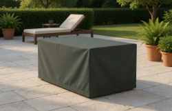 Tischhaube eckig bodenlang 180 x 90cm