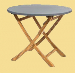 Teak Safe - Tischplattenhaube rund bis 180 cm Ø in vier Farben
