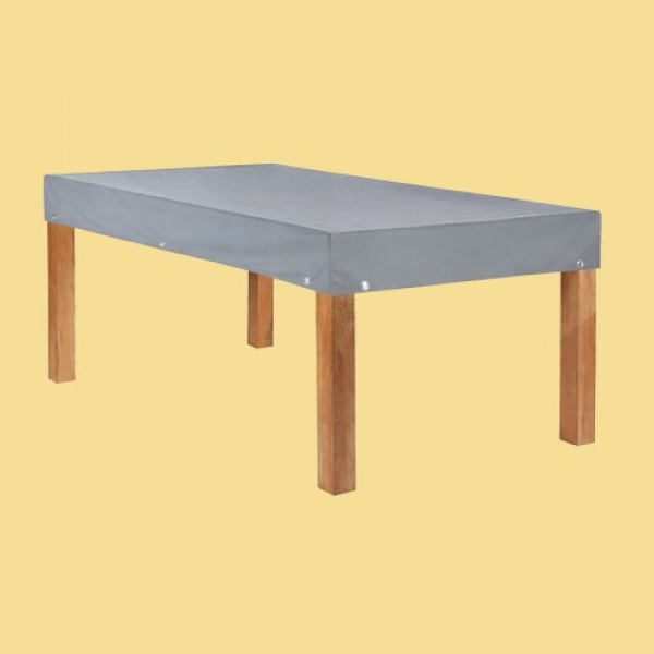 Teak Safe Tischhaube rechteckig bis 300 cm Länge mit 15 cm Abhang, in vier Farben