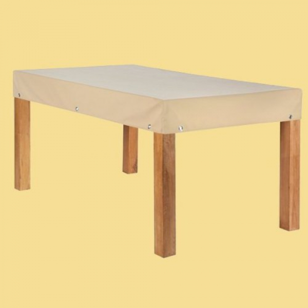 Teak Safe Tischhaube rechteckig bis 300 cm Länge mit 15 cm Abhang, in vier Farben