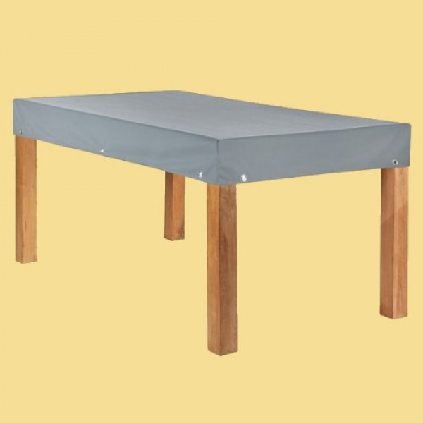 Teak Safe Tischhaube rechteckig bis 300 cm Länge mit 15 cm Abhang, in vier Farben