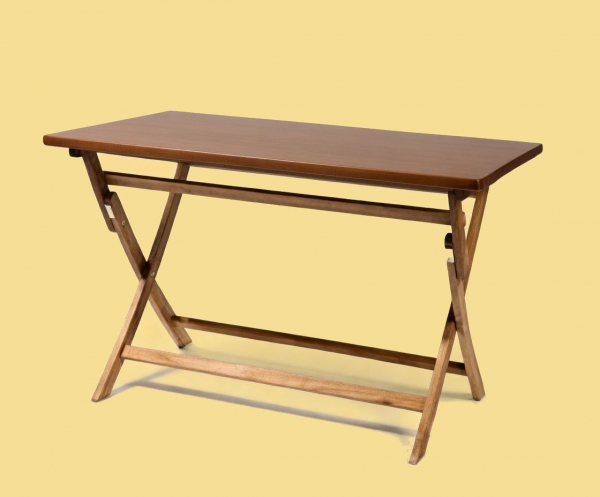 Tischplattenhaube eckig/oval bis 130 cm Länge Braun