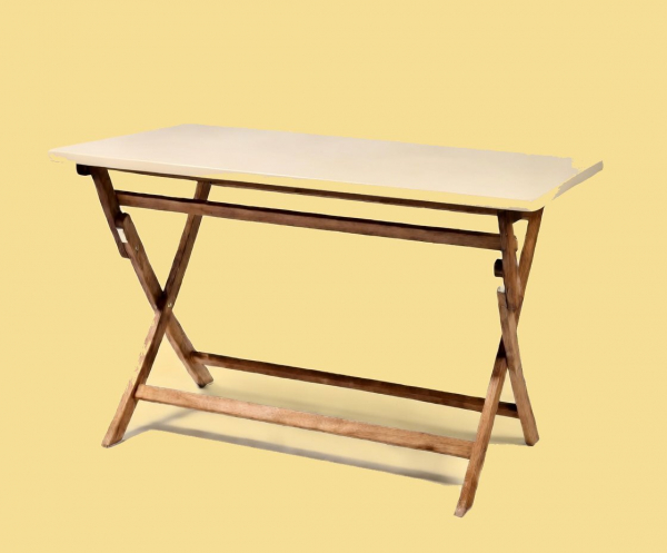 Tischplattenhaube eckig/oval bis 220 cm Länge, Creme