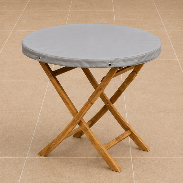 Tischplattenhaube rund bis 150 cm Ø Grau