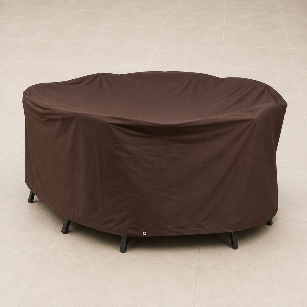 Teak Safe Braun Tischgruppenhaube oval, ca 240x180 cm, Höhe 90 cm