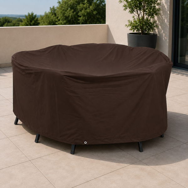Teak Safe Braun Tischgruppenhaube ca. 205 x 148 cm, Höhe 80 cm